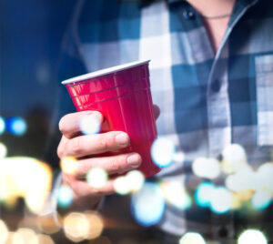 Teen With Red Cup