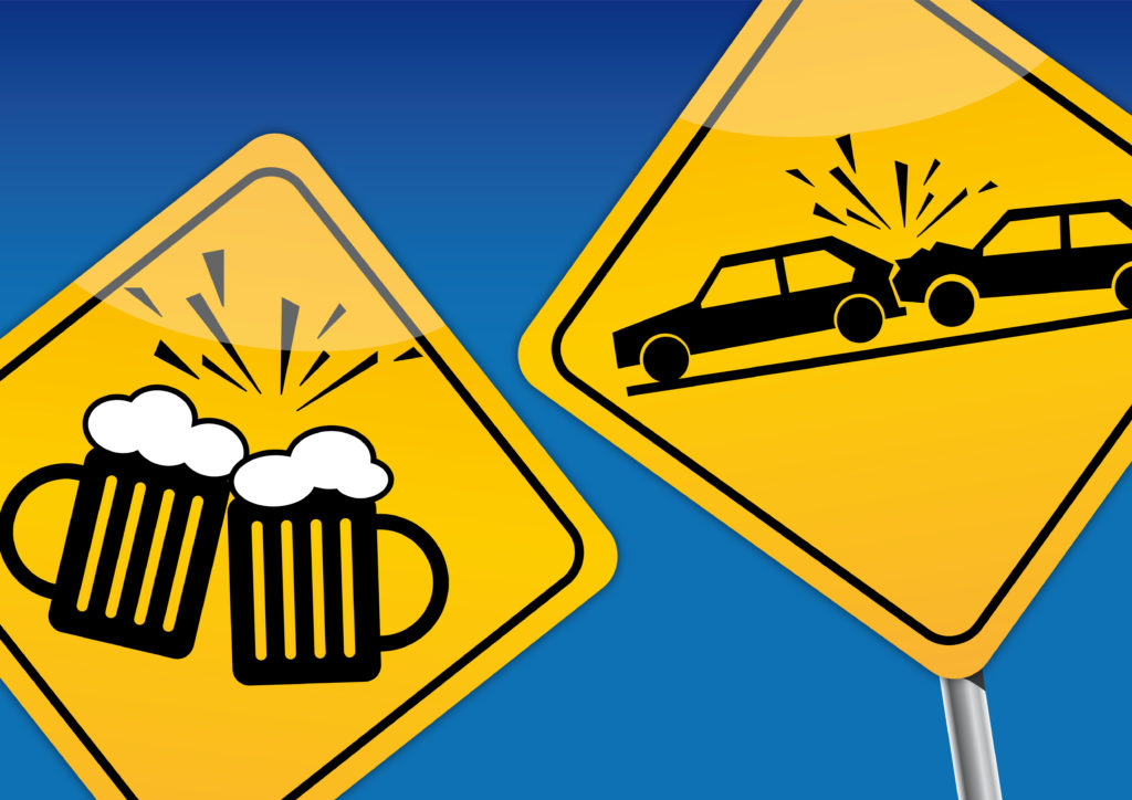Road Signs Signifying Drunk Driving